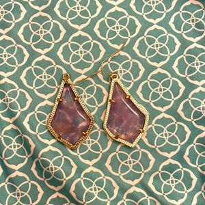 Lilac Kendra Scott dangle earrings